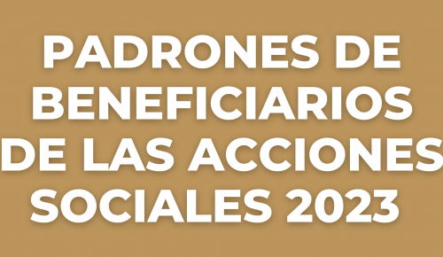 PADRON DE BENEFICIARIOS 2023